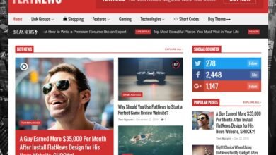 FlatNews WordPress Theme Free Download