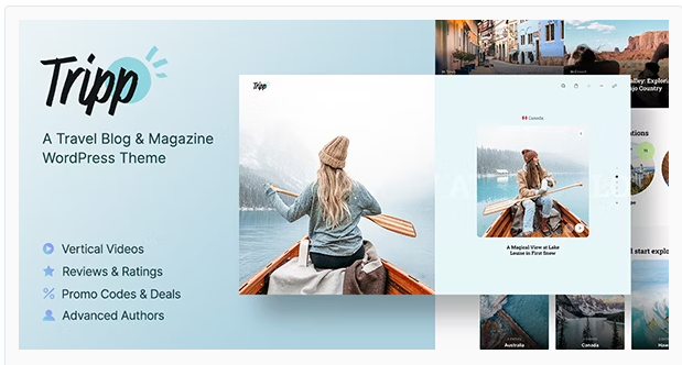 Tripp - Travel Blog & Magazine WordPress Theme