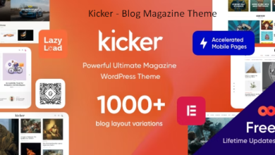 Kicker Blog Magazine Theme