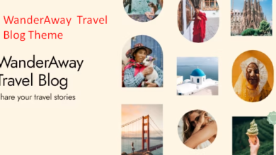 WanderAway Travel Blog Theme