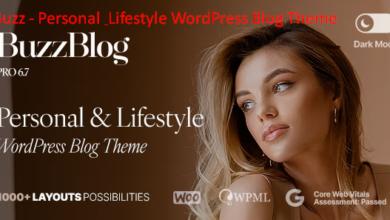 Buzz - Personal & Lifestyle WordPress Blog Theme